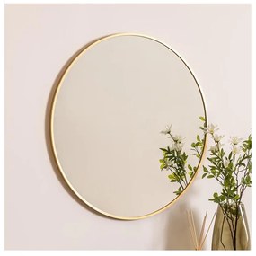 Oglindă de perete Atmosphera ALICE d. 70 cm auriu