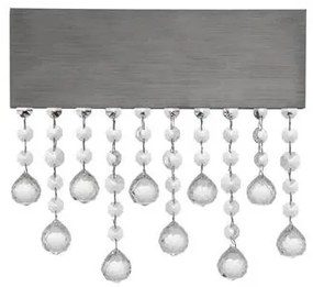 Aplica LED de perete stil elegant CRISTA titan