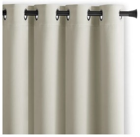 Draperie crem termoizolantă/dimout (semi-opacă) 140x245 cm Kierra – Restilo