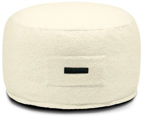 Taburet crem cu tapițerie din țesătură bouclé Om 60 – SLOWDOWN