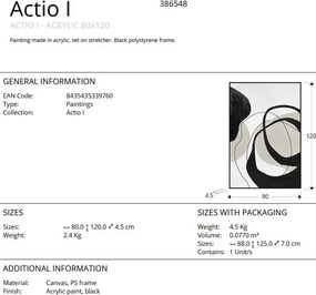 Tablou decoratiune perete Actio I 80x120cm