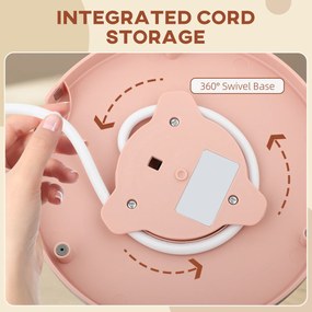 HOMCOM Fierbător electric, 1,7L, funcție de fierbere rapidă, 2,2kW, fără fir cu filtru anti-calcar detașabil, Roz deschis | Aosom Romania