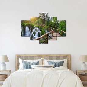 Tablou - Lacurile Plitvice (150x105 cm)
