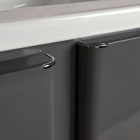 Set mobilier de baie cu lavoar Tula 60cm Grey