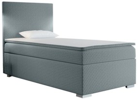 Expedo Pat tapitat boxspring RENATA + topper, 100x200, sawana pik honey 72, dreapta