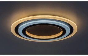 Rabalux TANELI 71314 - Plafonieră LED dimabilă, 56W, 230V, 3000/4000/6000K, crom/negru + telecomandă