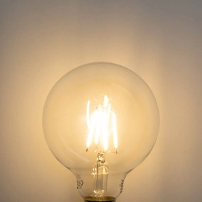 Set de 5 becuri LED E27 reglabile G95 5W 450 lm 2700K