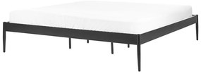 Pat matrimonial 180 cm Victoire (negru) (cu somieră). 1076352