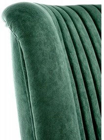 Fotoliu Delgado, verde/negru