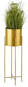 Ghiveci metalic OSLO 75x17 cm auriu