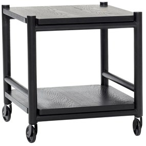 Măsuță de servire cu roți din lemn de stejar 40x40 cm Norm – Hübsch