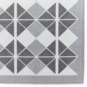 Covor tip traversă gri lavabil 76x230 cm Victoria Dark – Think Rugs