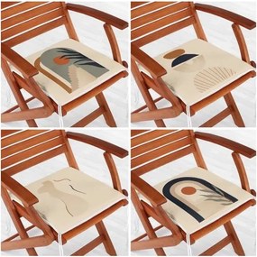 Perne de scaun 4 buc. 42x42 cm Illustrated Arch – Mila Home