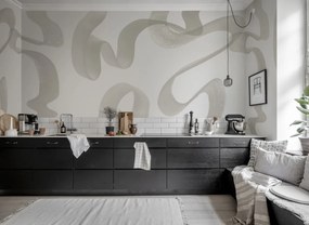 Fototapet, Waves, Beige, Rebel Walls