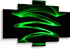 Tablou - valuri neon (150x105 cm)