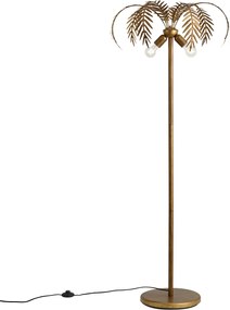Lampă de podea vintage aurie 156 cm 2 lumini - Botanica