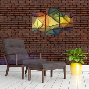 Tablou - Abstracție 3D poligonală (90x60 cm)