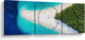 Tablou - Insula Hvar, Croația (cu ceas) (90x30 cm)