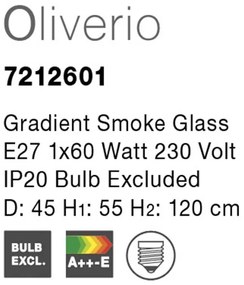 Lustra / Pendul design modern 45cm Oliverio NVL-7212601