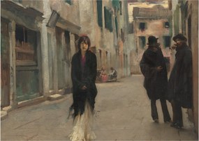 Tablou - John Singer Sargent, Street in Venice, reproducere (70x50 cm)