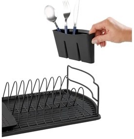 WENKO 54767100 - Tavă de scurgere BASIC, 47,5 x 26,5 cm, neagră