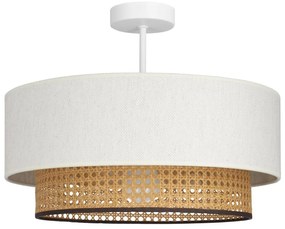 Lustră aplicată NATIA 1xE27/60W/230V alb/maro