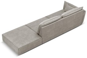 Șezlong gri deschis (cu colț pe partea stângă ) Vanda – Mazzini Sofas