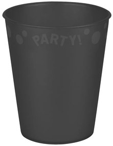 Party Black Pahar negru micro premium din plastic 250 ml
