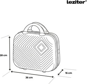 TraveLux Pro valiză manuală cu capac dur 28x36x16 cm gri