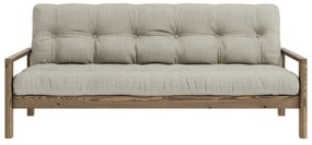 Canapea bej extensibilă cu tapițerie din in 205 cm Knob – Karup Design