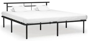 324835 vidaXL Cadru de pat, negru, 180 x 200 cm, metal