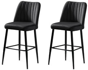 Set de scaune de bar Vento Anthracite and Black, 2buc., 2 buc.