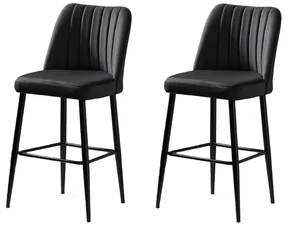 Set de scaune de bar Vento Anthracite and Black, 2buc., 2 buc.