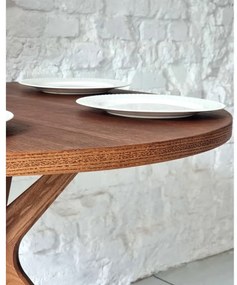 Masă de dining cu aspect de lemn de stejar 90x90 cm Jubi – Ragaba