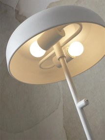 Lampadar/Lampa de podea din metal Porto alb