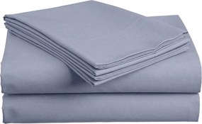 Cearsaf din bumbac 140x240 cm albastru deschis, 100% bumbac