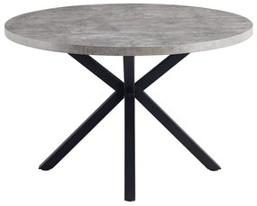 Masa de luat masa, gri carbon   negru, diametru 120 cm, MEDOR