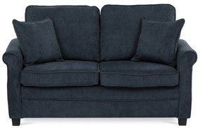 Canapea cu două locuri ASB-4170 BLUE2, manșetă,albastră