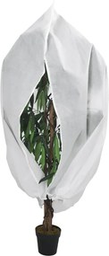 vidaXL Protecție de fleece pt plante, cu fermoar, 70 g/m², 3,93x3 m