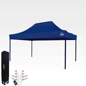 Cort expozițional 3x4,5m (oțel de 45mm) | Montare rapidă, durată lungă de viață - fara 3 pereti - Alb