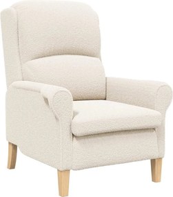 vidaXL fotoliu Crem 76 x 94 x 102 cm Tesătură Sherpa moale