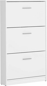 Pantofar NEPO PLUS, alb, PAL laminat, 70x18x121 cm