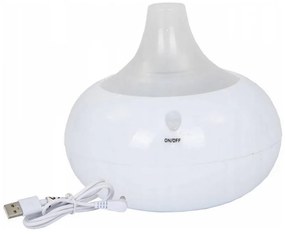 Difuzor aroma Grundig ED-12133, 140 ml, USB, Lumina LED, 8 culori, Alb