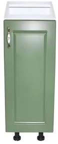 Corp inferior 30 cu 1 usa Zebra MDF Verde drept