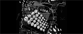Tablou - Desen în stilul lui Banksy (120x50 cm)