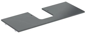 Blat pentru lavoar Geberit One cu decupaj central 120 cm tip marmura neagra