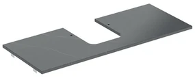 Blat pentru lavoar Geberit One cu decupaj central 120 cm tip marmura neagra