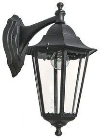 Lămpă de perete clasică pentru exterior neagră IP44 - New Orleans down