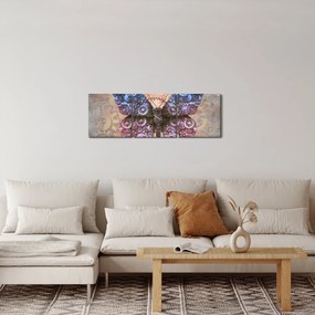 Tablou - Fluture steampunk (cu ceas) (90x30 cm)