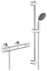 Baterie dus termostatata Grohe Precision Start crom lucios cu set de dus